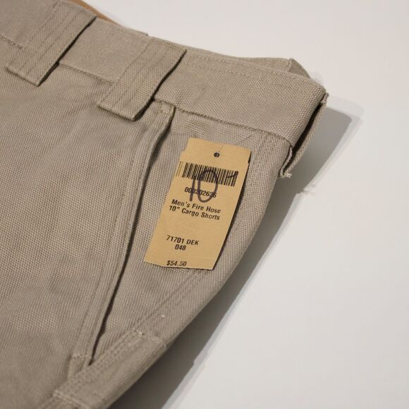 NWT $55 Duluth Trading Fire Hose 10" Cargo Shorts Khaki Men's Size 48 (A3) - Picture 6 of 7